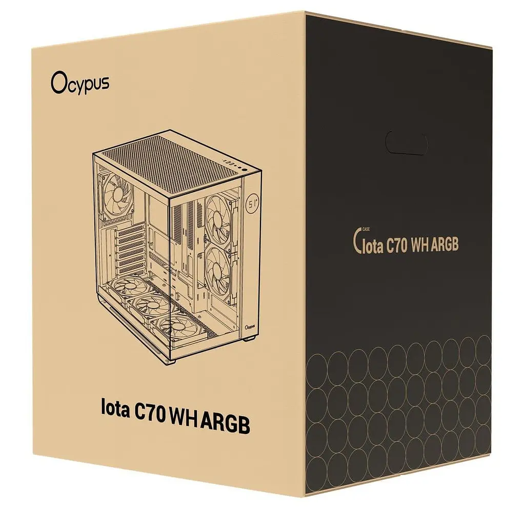 Корпус OCYPUS IOTA C70 WH ARGB (IOTA-C70-WHD600XX-GL) - фото 11