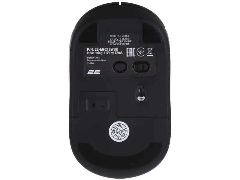 Миша 2E MF218 Silent WL BT Black (-MF218WBK) - фото 2