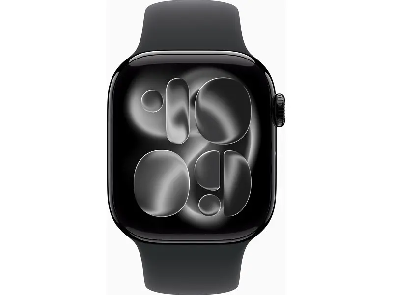 Смарт-годинник Apple Watch Series 11 GPS + Cellular 42mm Jet Black Alu. Case w. Black S. Band - S/M (MF834) - фото 2