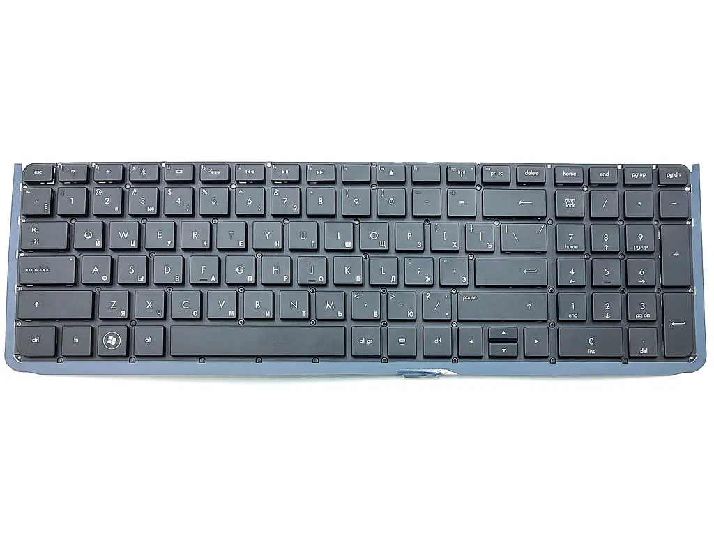 Клавіатура для HP ENVY17 17-3000, 17-3200, 17t-3000, 17t-3200 Series (RU Black з підсвічуванням, без рамки). Оригінал. - фото 3