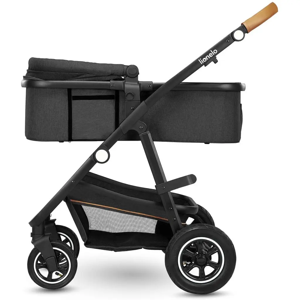 Коляска універсальна 3в1 Lionelo Amber Grey Graphite, графітова (LO-AMBER GREY GRAPHITE (3in1)) - фото 5