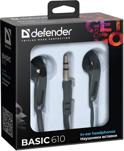 Навушники Defender Basic-610 black (63610) - фото 2
