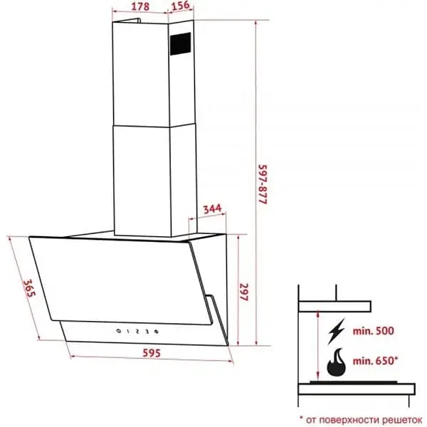 Вытяжка Perfelli DNS 6252 D 700 WH LED - фото 5