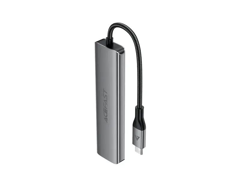 USB-хаб Acefast J18 6-in-1 HUB Metal Gray (6974316285939) - фото 2