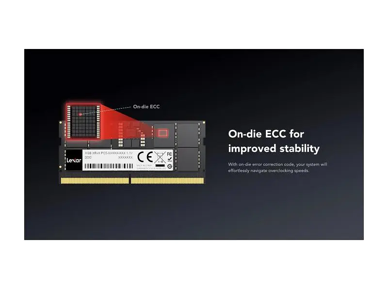 Пам'ять для серверів Lexar 8 GB SO-DIMM DDR5 5600 MHz (LD5S08G56C46ST-BGS) - фото 3