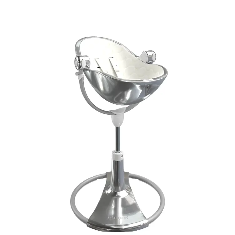 Стульчик для кормления Bloom Fresco Silver/Coconut white (E10535-S\U10543-CW) - фото 5