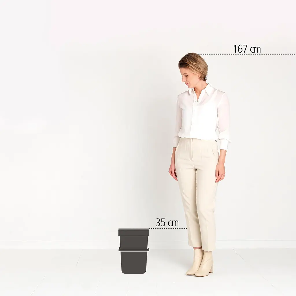 Відро для сміття Brabantia Sort&Go, 12 л, білий (109782) - фото 5