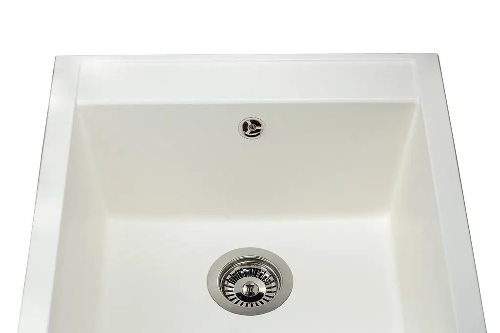 Кухонна мийка гранітна Miraggio Bodrum 510 white 508x495x227 00206402, Білий - фото 3