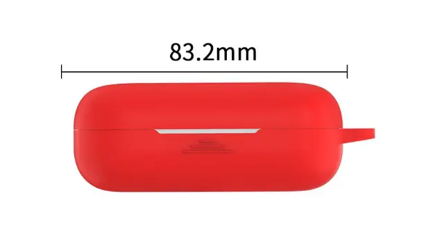 Чехол-накладка DK Silicone Candy Friendly с карабином для Honor FlyPods 3 (011399) (red) - фото 2