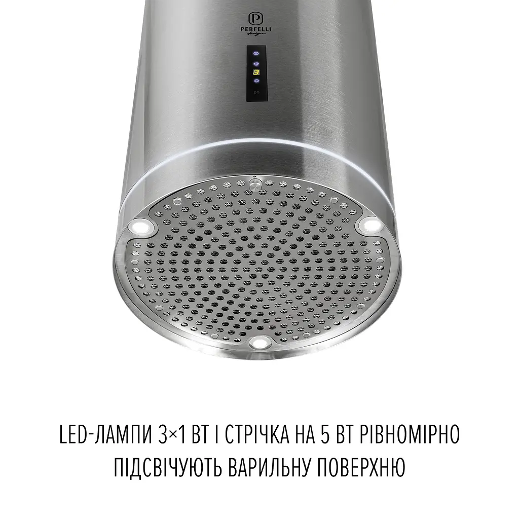 Витяжка острівна PERFELLI DESIGN ISOLA 35 INOX SILENZIO - фото 4