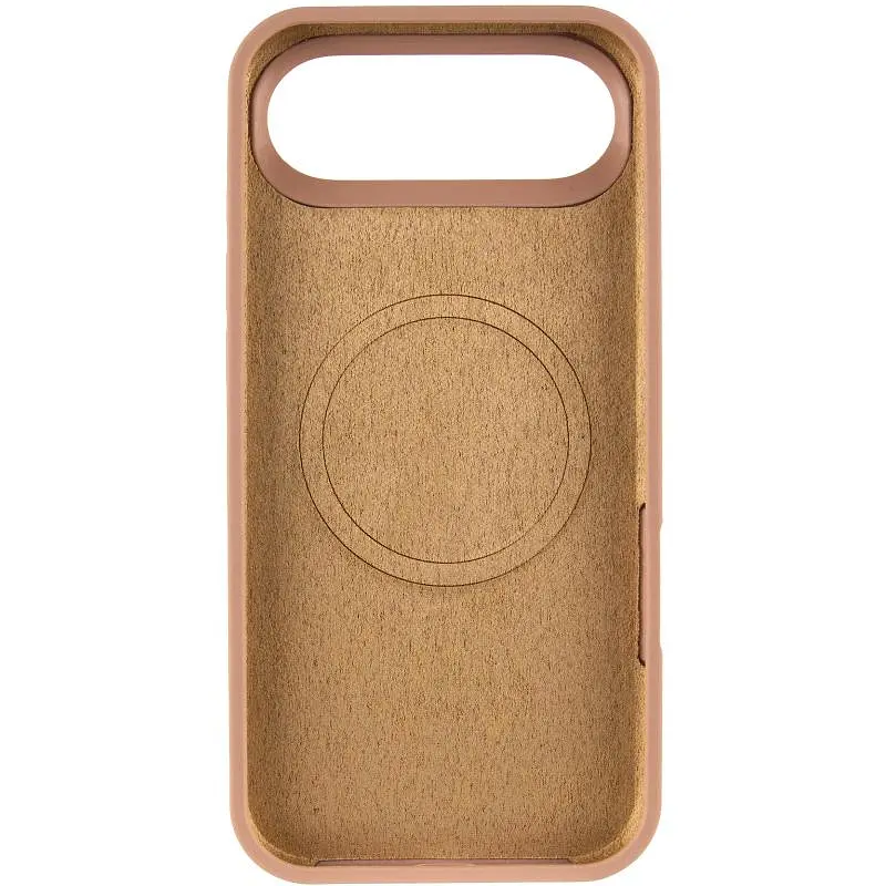 Чехол Epik Silicone Case Full Protective (AA) V2 with MagSafe для Apple iPhone 17 Air (6.5) Бежевый / Desert Gold - фото 3