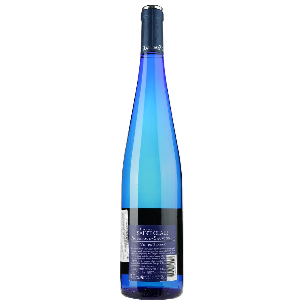 Вино Oratoire Saint Clair Piquepoul Sauvignon 1586 Vin de France, біле, сухе, 0,75 л - фото 2