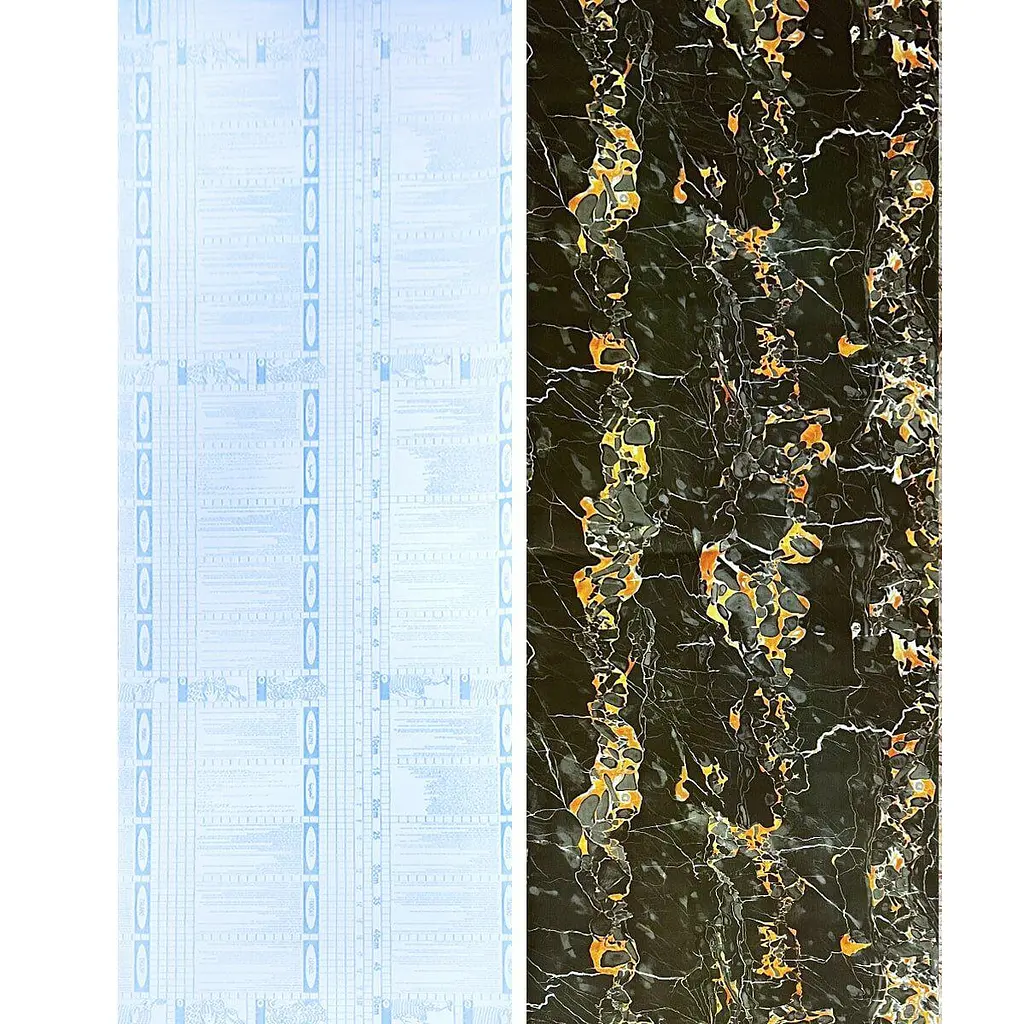 Самоклеюча плівка Sticker Wall 0.45х10м х 0.07мм Чорний мармур з жовтим SW-00001282 - фото 4