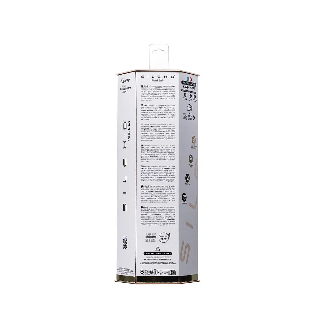 Фалоімітатор Silexd Real Skin Model 1 Size 9" 22.9 см тілесний - фото 7