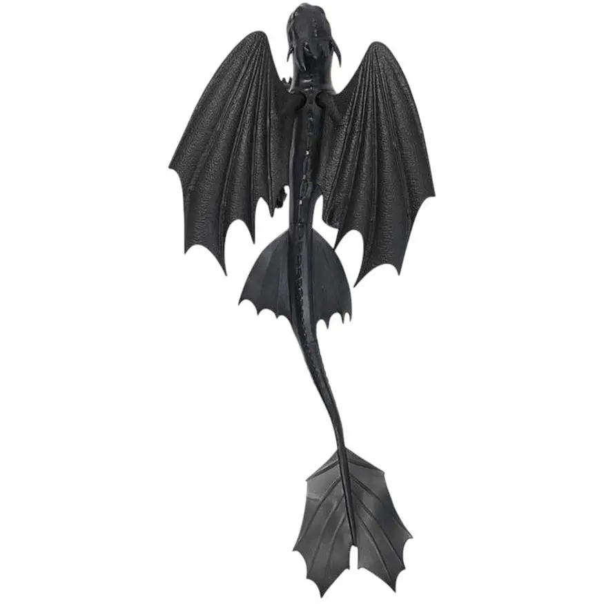 Колекційна фігурка дракона Як приборкати дракона Беззубик з механічною функцією 23 см чорний (SM66661/5909) - фото 4