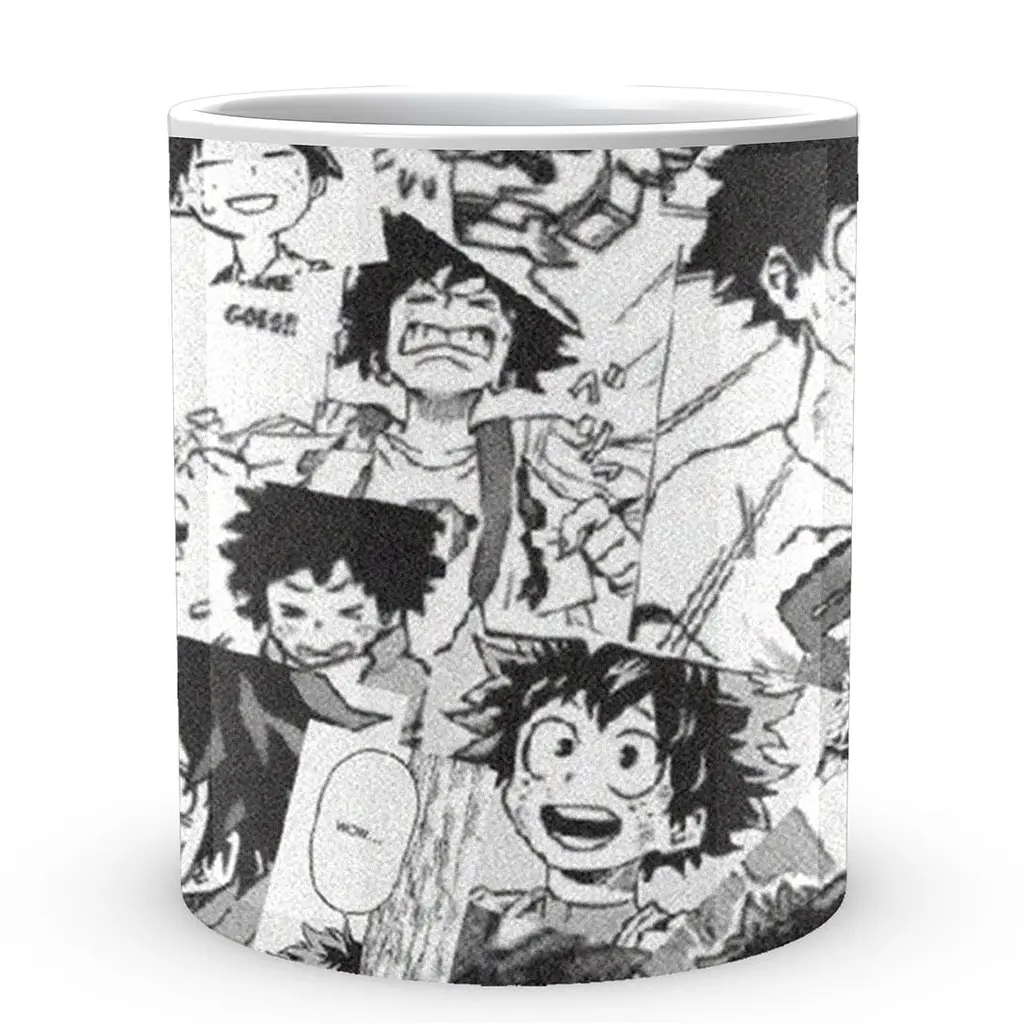 Кружка GeekLand Моя геройская академия My Hero Academia Мидория Черно-белая коллаж MHA 02.533 330 мл белая - фото 2