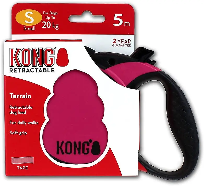 Повідець-рулетка для собак Kong Retractable Terrain фуксія 5 м - фото 2