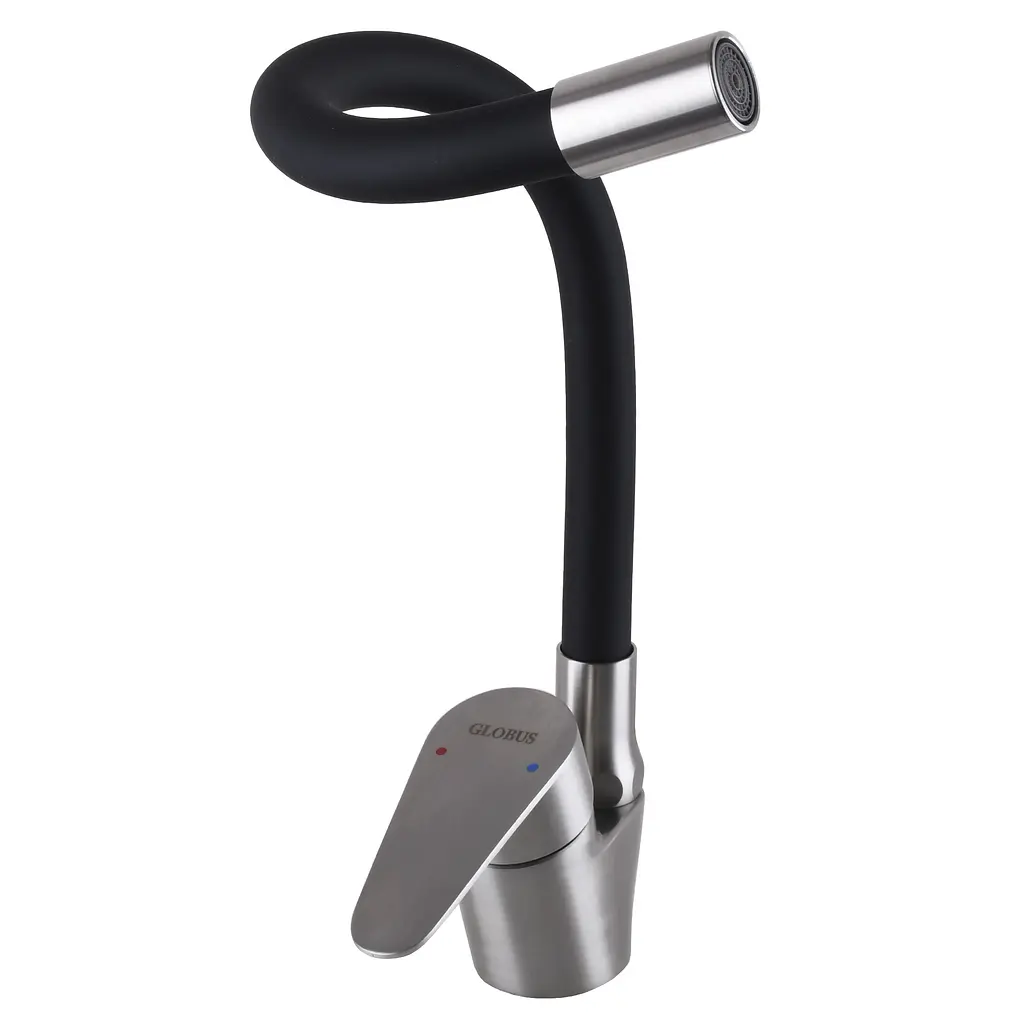 Змішувач для кухні Globus Lux Main SM-203SB Чорний матовий - фото 5