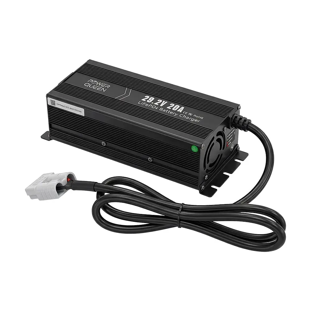 Зарядний пристрій для акумуляторних батарей LiFePO4 29.2V/20A Power Queen P24V20A-BCHA-MINI-X (44-00530) - фото 19