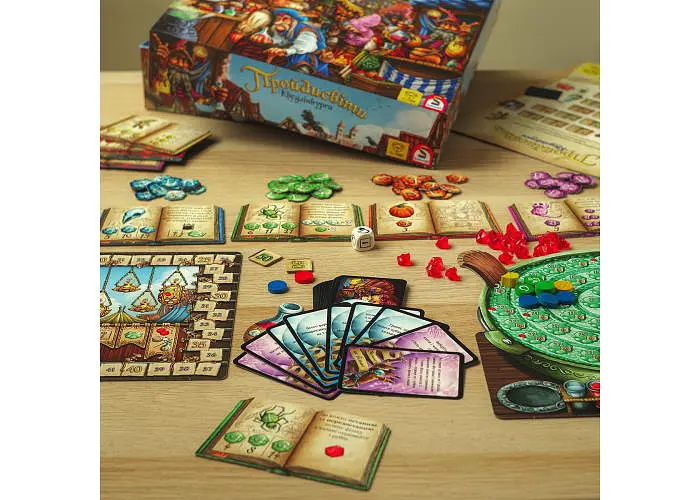 Настольная игра YELLOWBOX Шарлатаны из Кведлинбурга (The Quacks of Quedlinburg) (укр.) + комплект из 4-х мешочков для ингредиентов (ПК001) - фото 12
