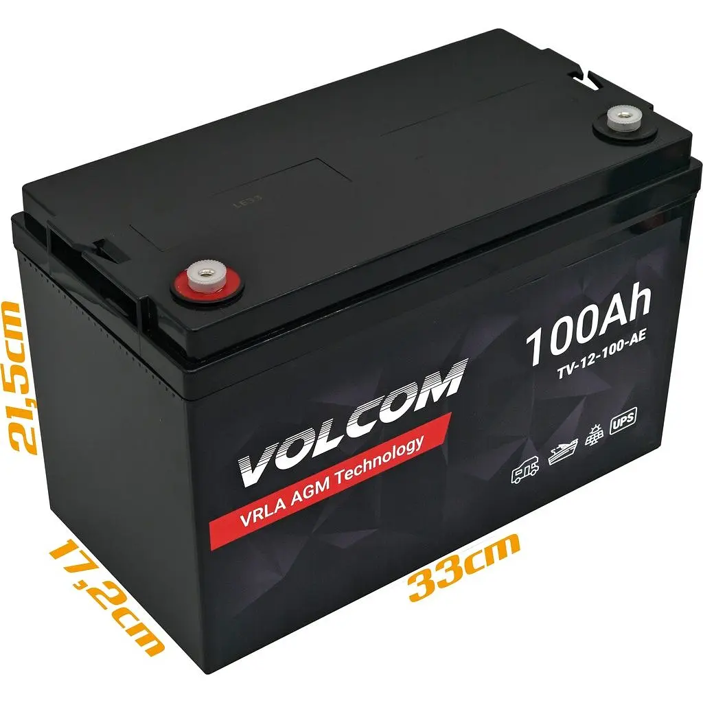 Аккумулятор Rebel AGM Volcom 12V 100Ah VRLA - фото 5