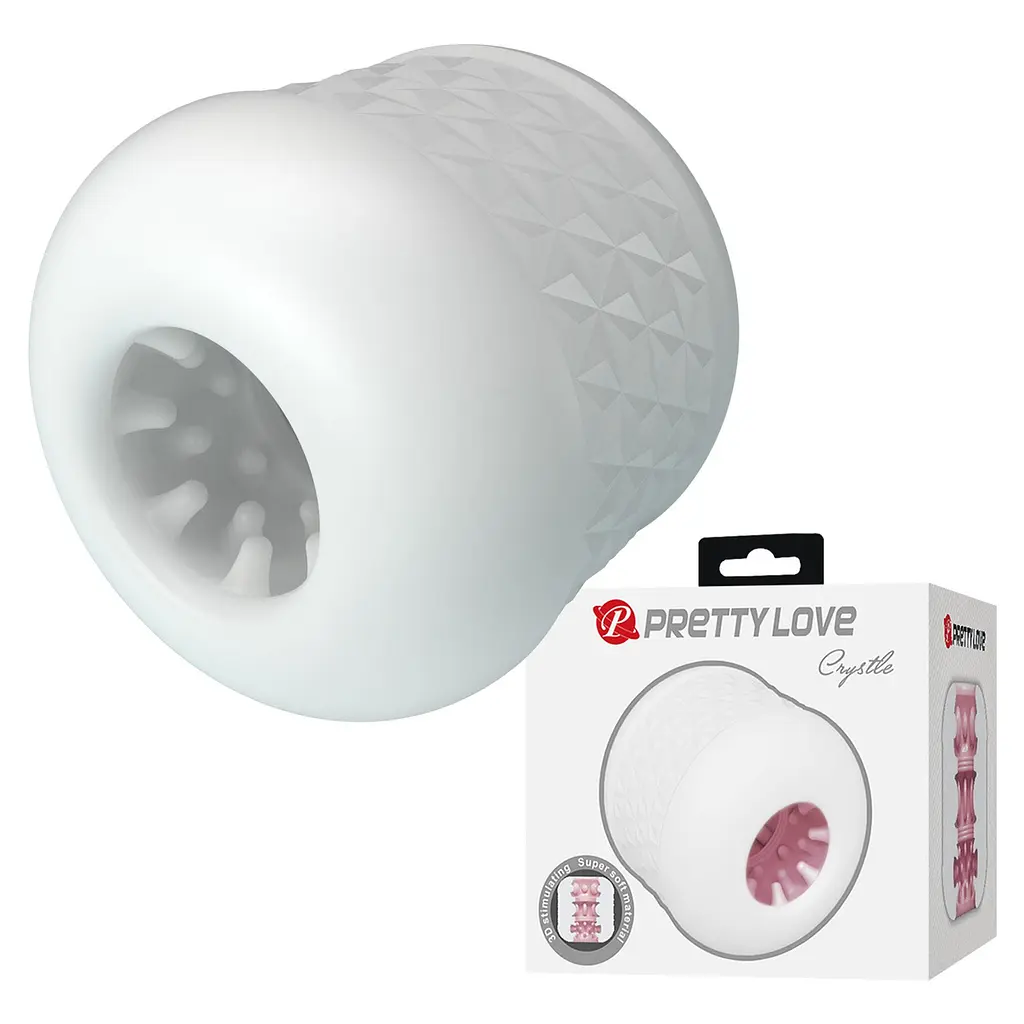 Мастурбатор Pretty Love Crystle білий - фото 7