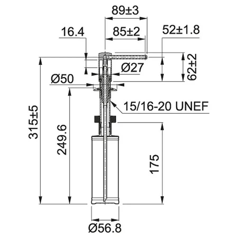 Дозатор для кухонной мойки Franke Comfort 119.0578.745 - фото 2