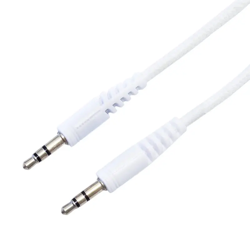 Кабель Xqisit Audio Cable 3.5 мм - 3.5 мм (M/M), 1.2 м, Білий (4029948026954) - фото 8