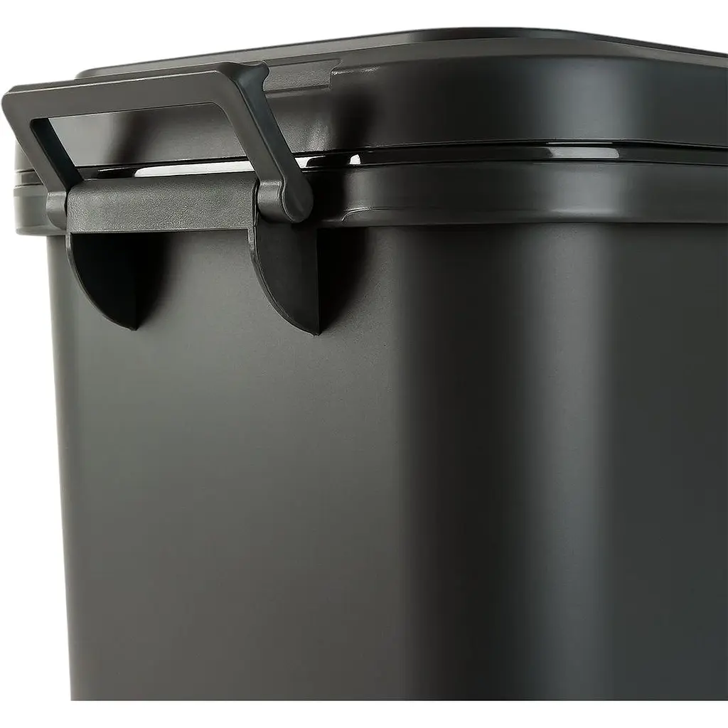 Відро для сміття MBM My Home з кришкою 10 л антрацит (BIN-04 10L ANTHRACITE) - фото 5
