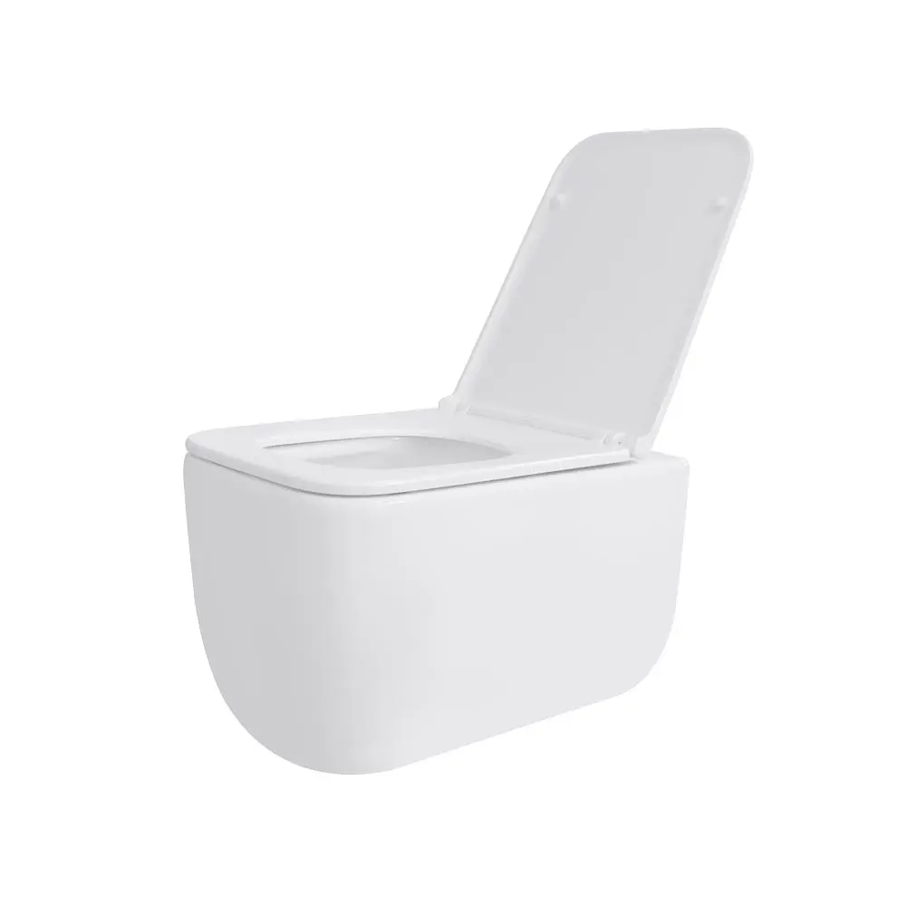 Унитаз подвесной Qtap Gemini безободковый с сиденьем Soft-close QT2533076EUQW, Белый - фото 9