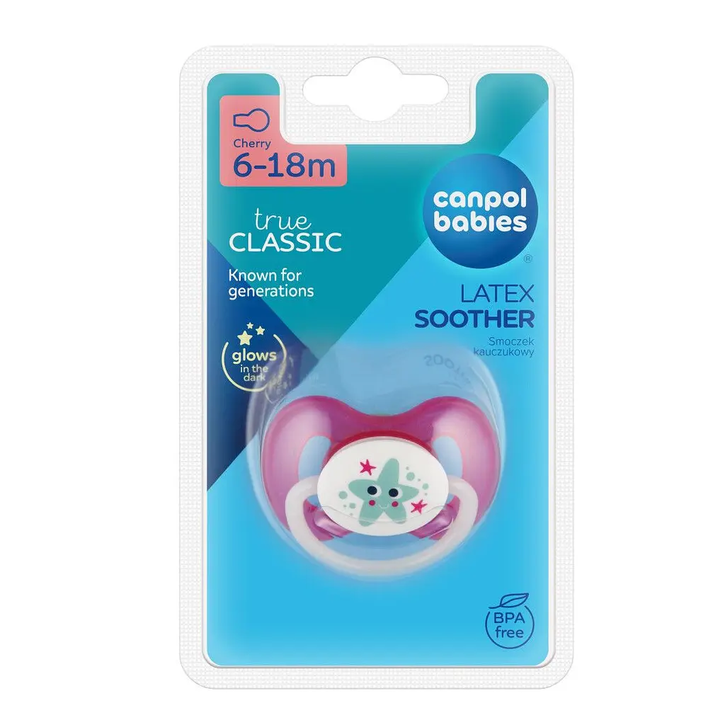 Латексна кругла пустушка Canpol Babies Nature 6–18 місяців рожева (22/607 Рожевий) - фото 4