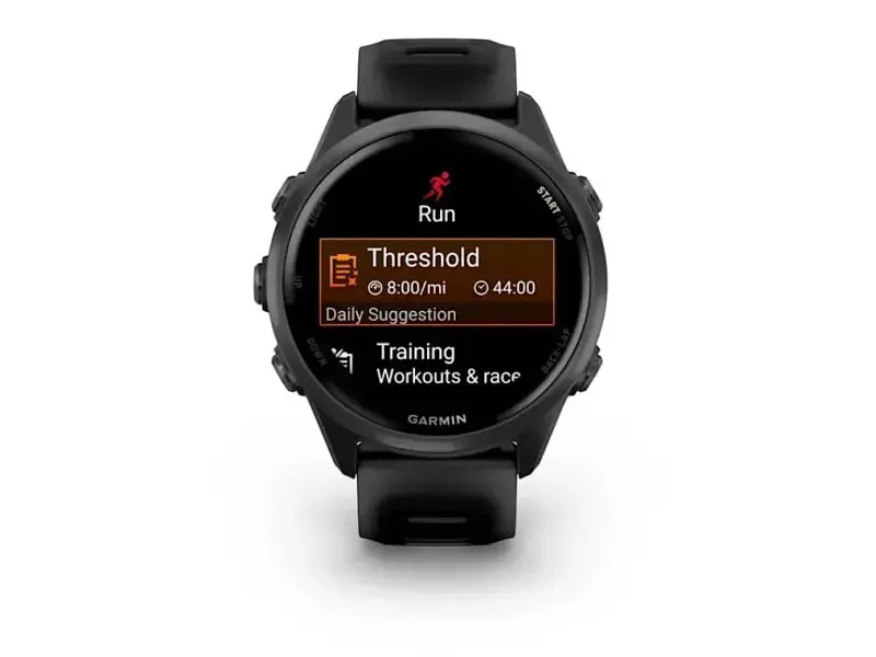 Смарт-годинник Garmin Forerunner 570 42mm Slate Gray Aluminum w. Translucent Black/Black Band (010-02970-00/40) - фото 4