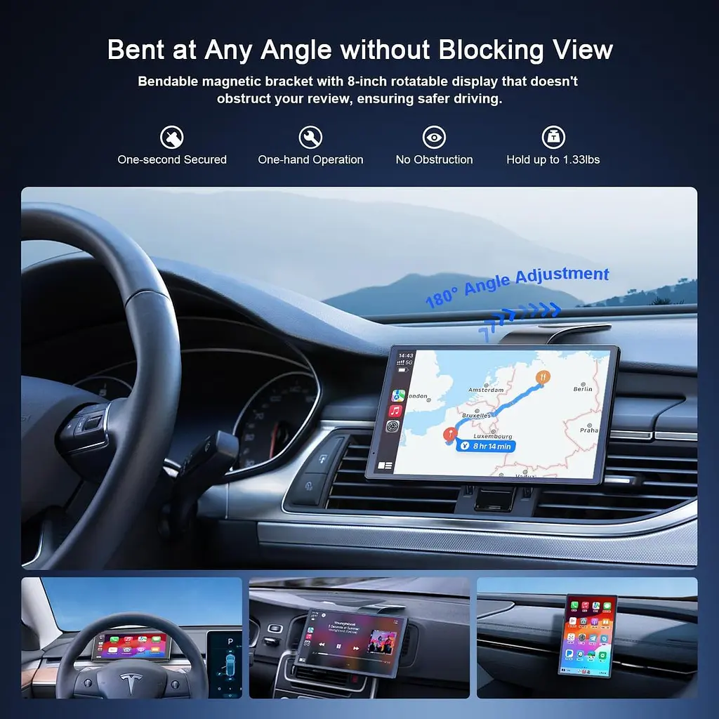 Бездротова автомагнітола Avylet 8" з Apple CarPlay, Android Auto, GPS і камерою - фото 7