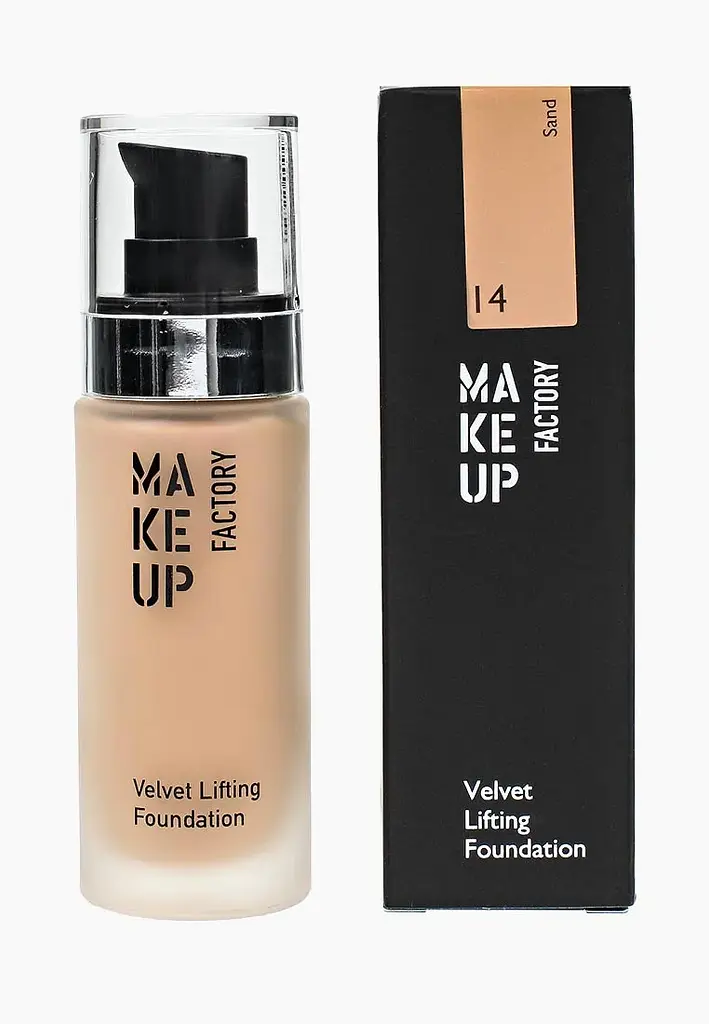 Тональная основа Make up Factory Velvet Lifting Foundation тон 14 (Sand) 30 мл (412721) - фото 3