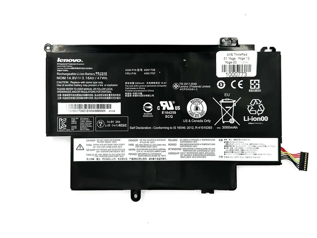 Батарея для ноутбука ThinkPad S1 Yoga, Yoga 12, Yoga-20 11-20%