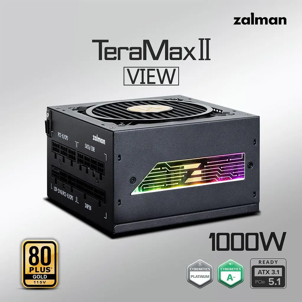 Блок питания Zalman TeraMax 2 View 1000W 80+ Gold (ZM1000-TMX2VIEW) - фото 12