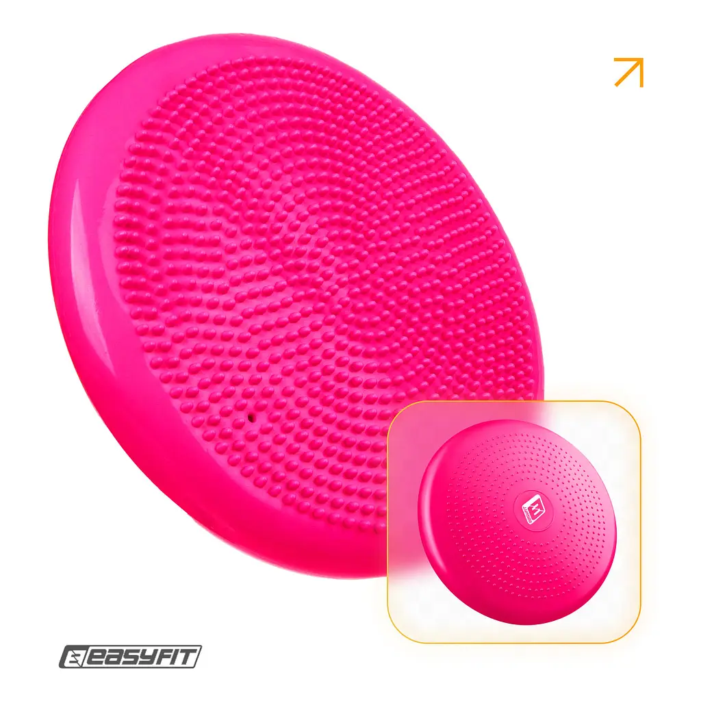 Балансировочная подушка массажная EasyFit Розовый - фото 2