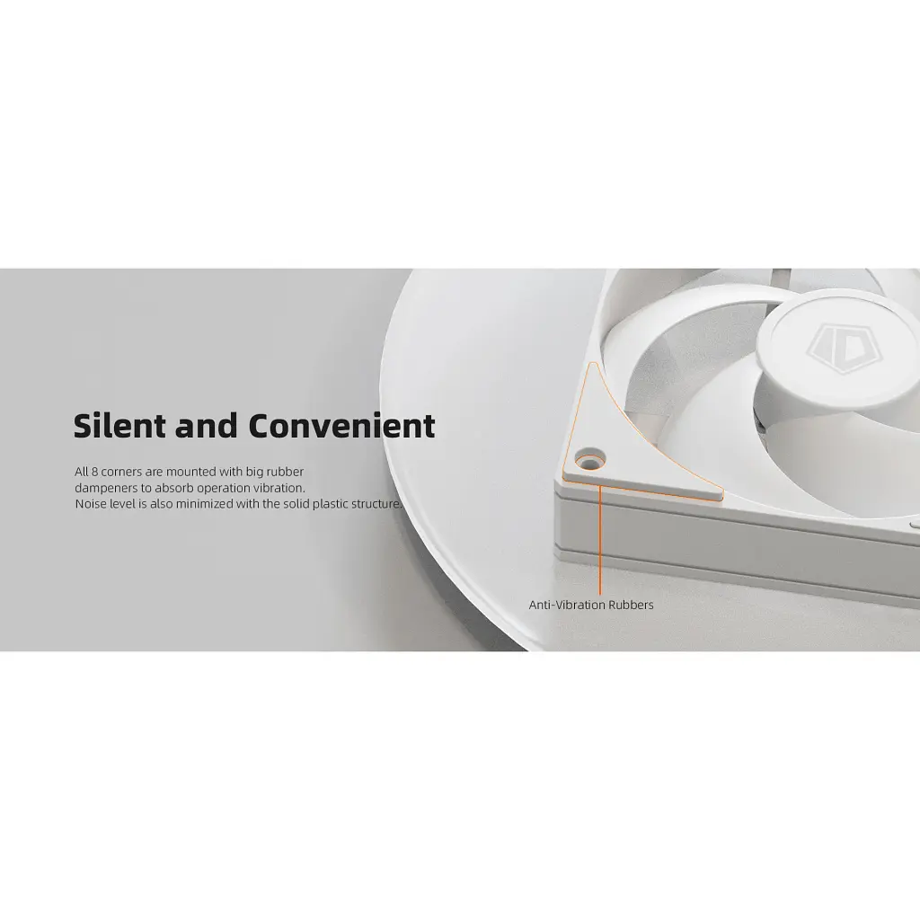 Кулер до корпусу ID-Cooling Вентилятор ID-Cooling AS-120-W (AS-120-W) - фото 11