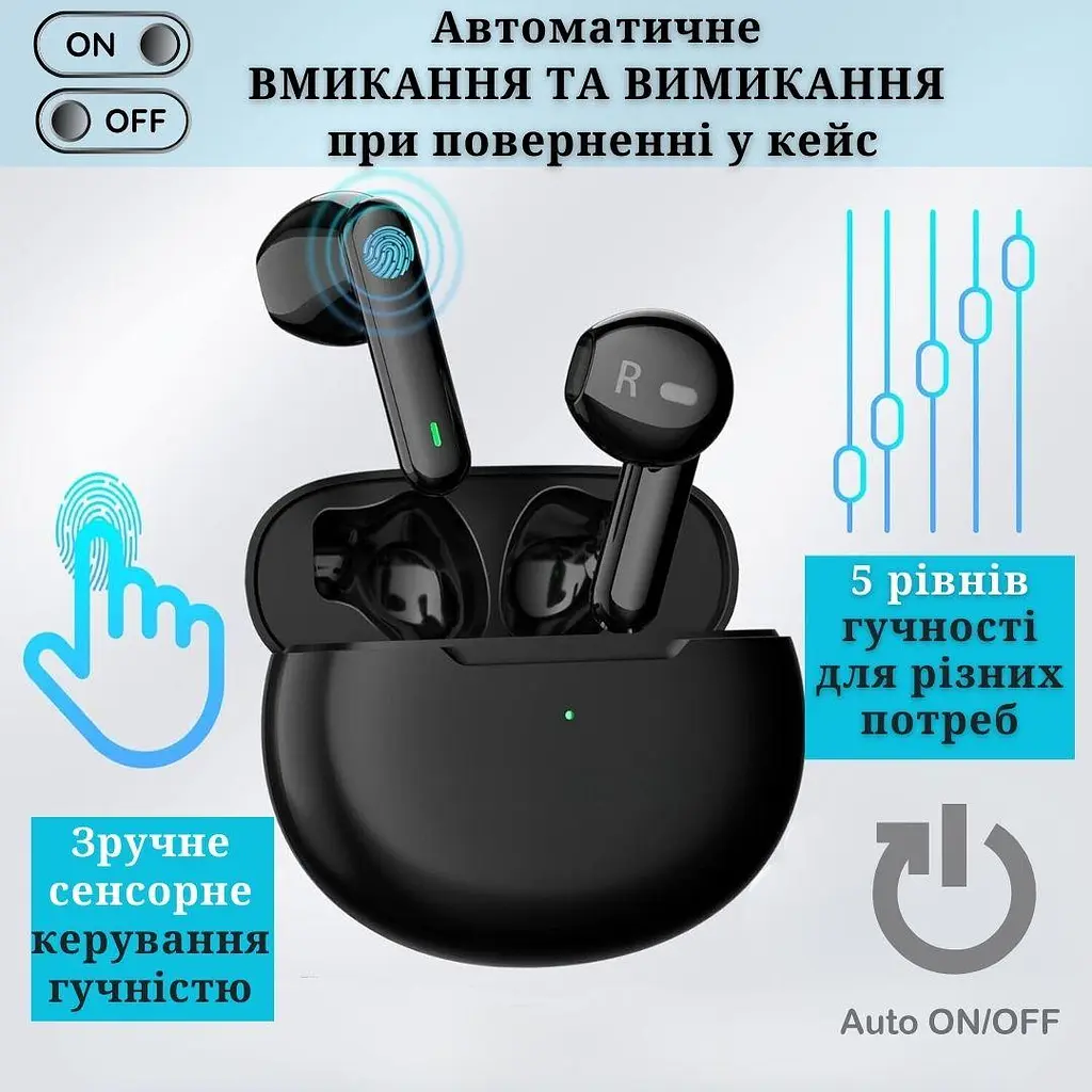 Слуховий апарат AIMED NO-EARBUDS Series HEARING AID без вушних затичок колір чорний - фото 4
