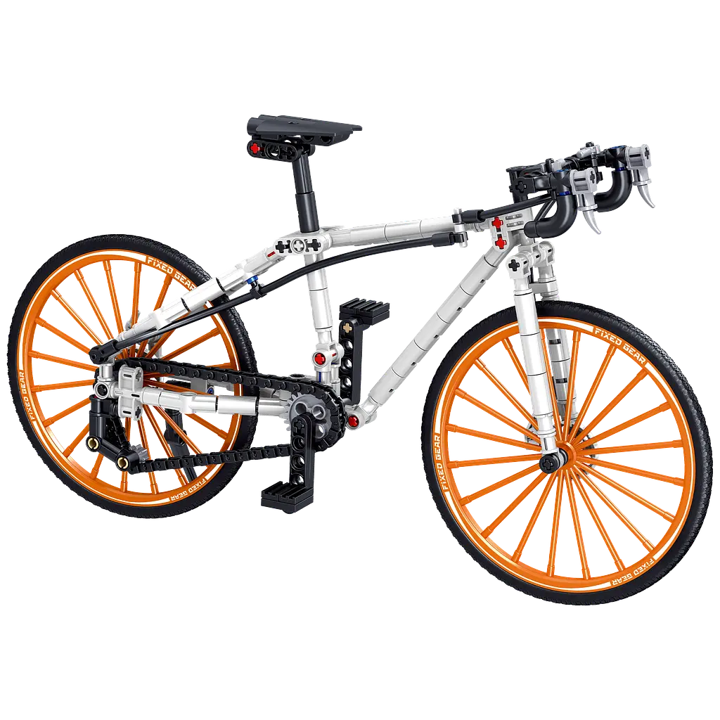 Конструктор велосипед  ZHEGAO ROAD BIKE шоссейный   спортивный 244 детали - фото 3