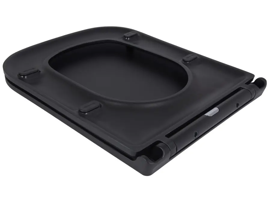 Сидіння для унітазу Qtap Tern Matt Black з мікроліфтом Slim Duroplast, Quick Release QT99HY2322MB - фото 3