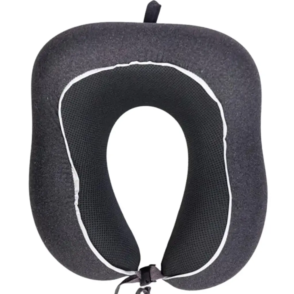 Подушка для шиї Yiwu Camelback U-подібна Memory Foam 28х28х18 см темно-сіра
