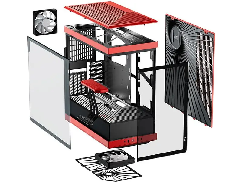 Корпус HYTE Y40 Red (CS--Y40-BR) - фото 3