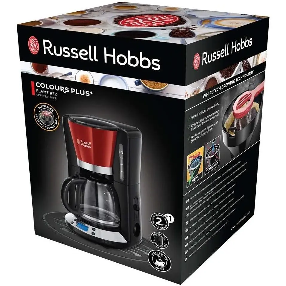 Крапельна кавоварка Russell Hobbs Colours Plus Red 24031-56 - фото 3