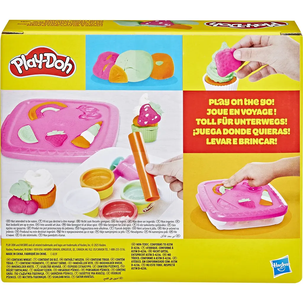 Набір для творчості з масою для ліплення Hasbro Play-Doh Create N Go Cupcakes Playset (F6914_F7527) - фото 4