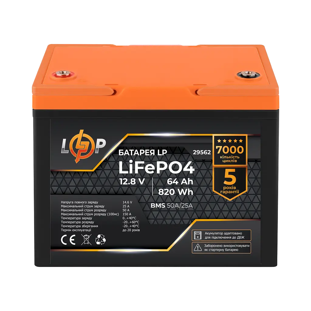 Комплект резервного питания LP (LogicPower) ИБП + литиевая (LiFePO4) батарея (UPS W500+ АКБ LiFePO4 820Wh) - фото 4