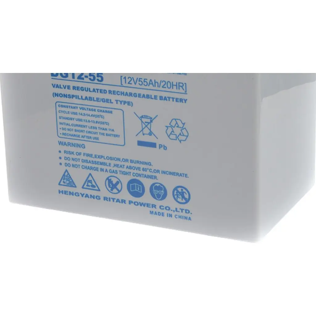 Акумулятор Ritar GEL 12V/55Ah/660Wh [DG12-55] [125674] - фото 3