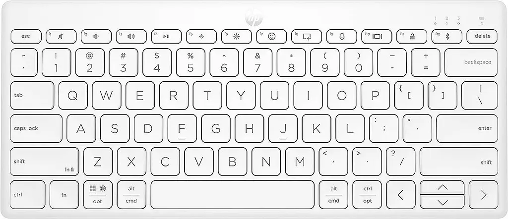 Клавіатура HP 350 Compact Multi-Device BT UKR білий