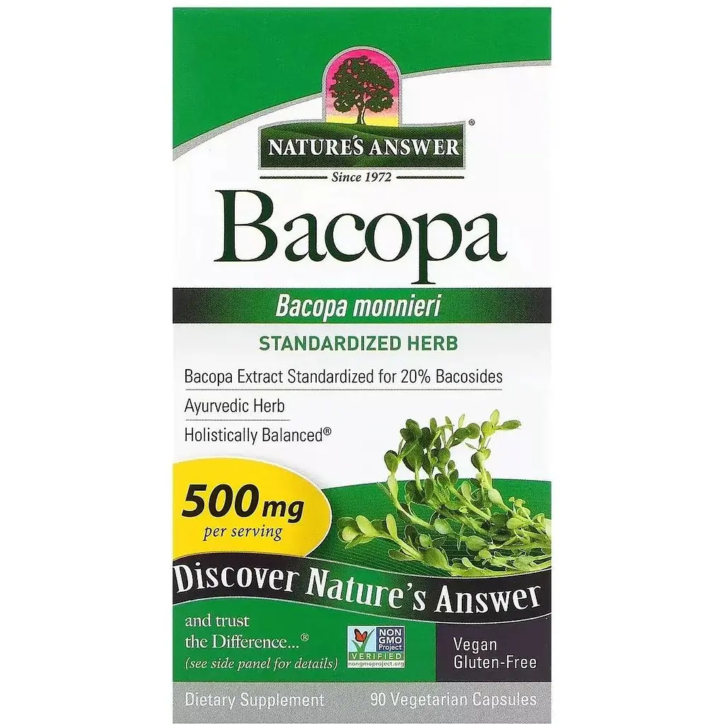 Бакопа Nature's Answer Bacopa 500 мг 90 капсул - фото 2