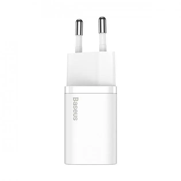 Сетевое зарядное устройство Baseus Super Si 1Type-C + Cable Type-C to Lightning 20W TZCCSUP-B02 White - фото 6